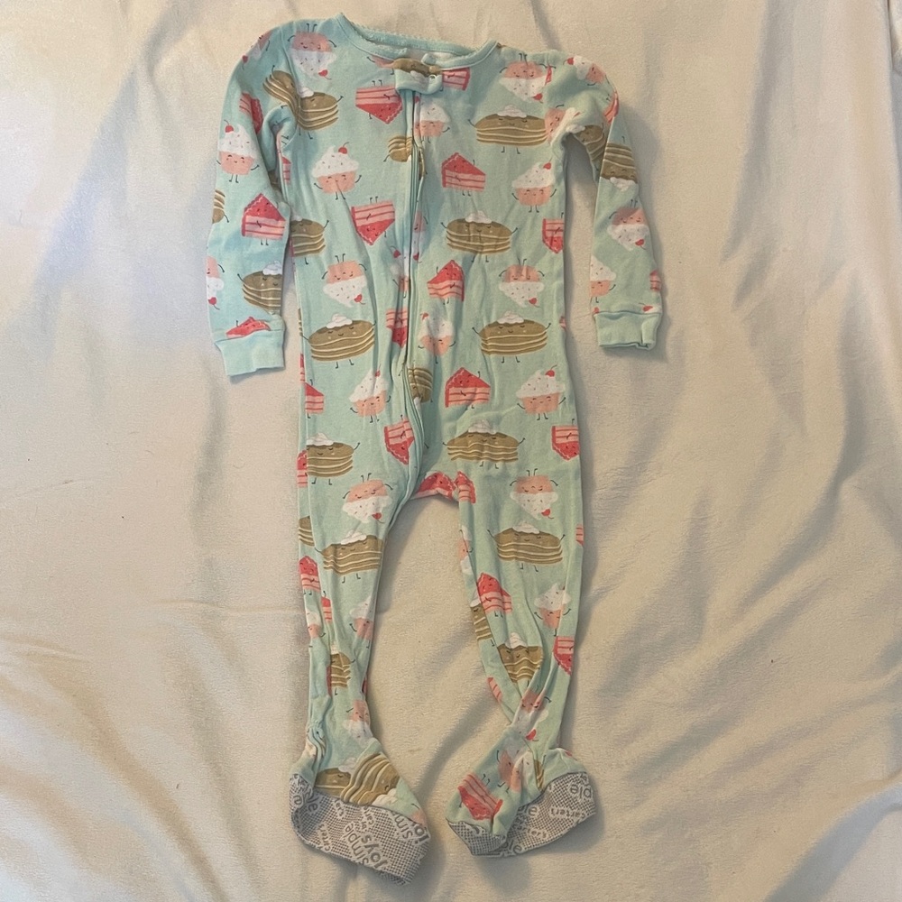 ❤️Carter's Blue and Pink dessert Footie Pajama